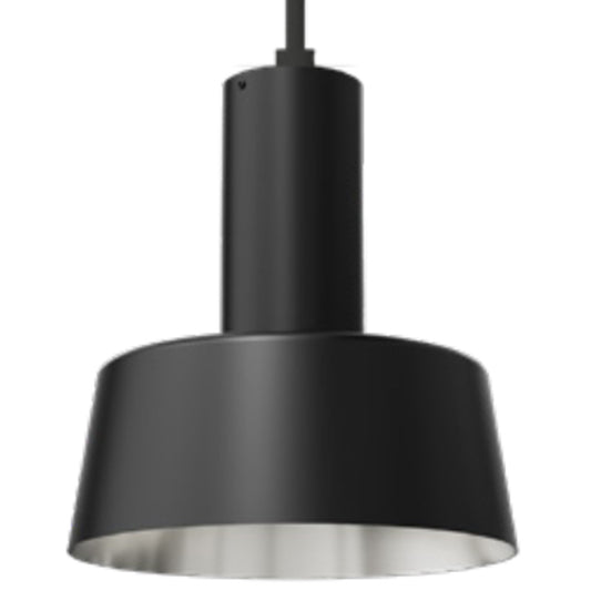 Westgate Cmc4 14In Flat Shade, Black/Silver, Commercial Indoor Lighting, Black+Silver Finish