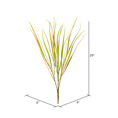 Vickerman 29" Artificial Green Dracena Marginata Bush.