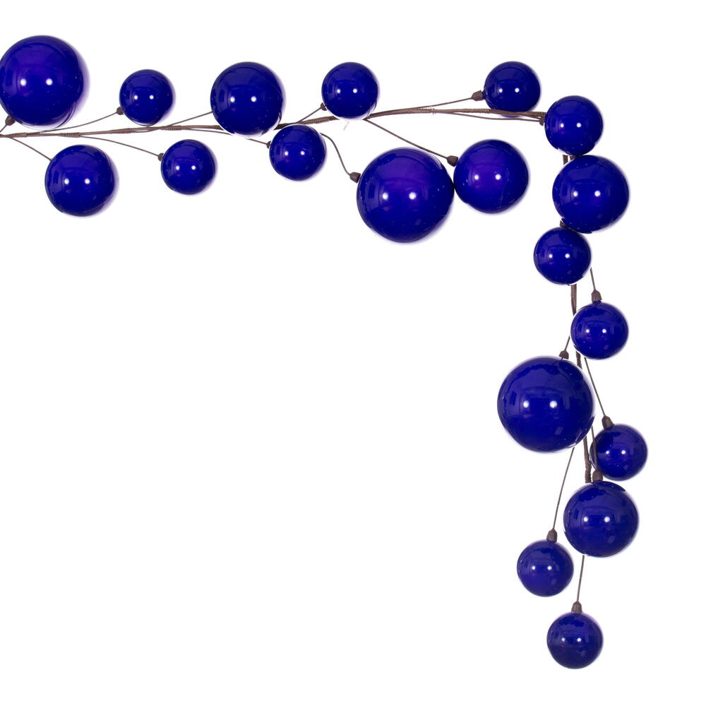 Vickerman 10' Purple Pearl Branch Ball Wire Garland.