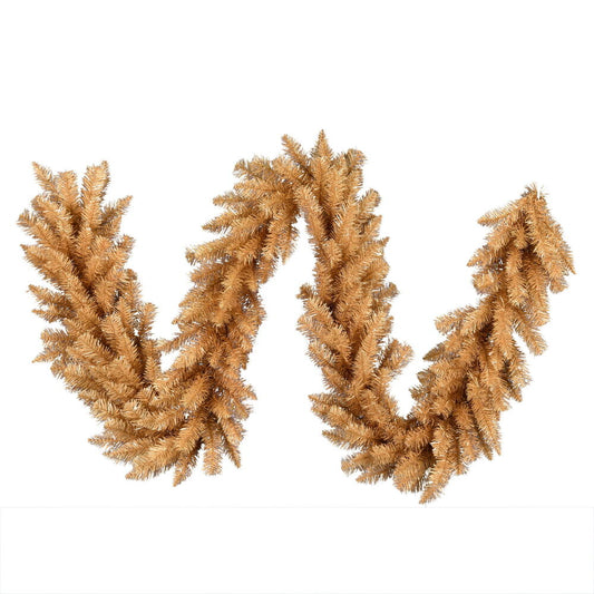 Vickerman 9' x 14" Gold Fir Artificial Christmas Garland