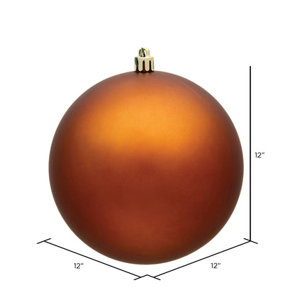 Vickerman 12" Copper Matte Ball Ornament