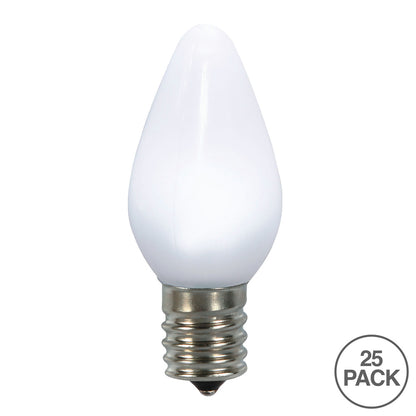 Vickerman C7 Ceramic LED Pure White Bulb package of 25