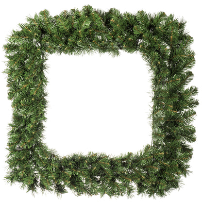 Vickerman 36" Grand Teton Artificial Christmas Square Wreath Unlit