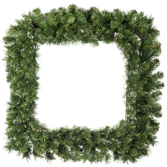 Vickerman 36" Grand Teton Artificial Christmas Square Wreath Unlit
