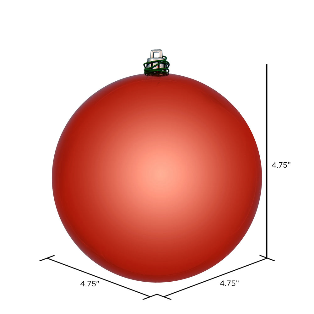 Vickerman 4.75" Bittersweet Shiny Ball Ornament 4 per Bag