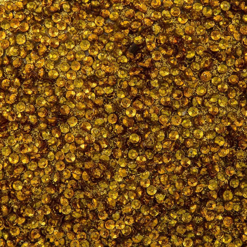 Vickerman 8" Honey Gold Beaded Ball Ornament 2 per Bag