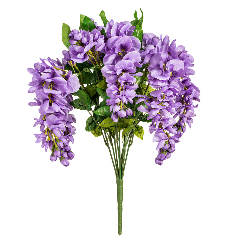 Vickerman 19" Artificial Lavender Wisteria Bush