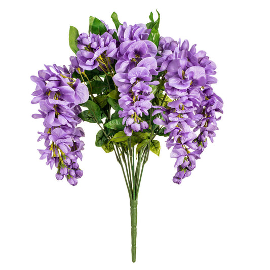 Vickerman 19" Artificial Lavender Wisteria Bush