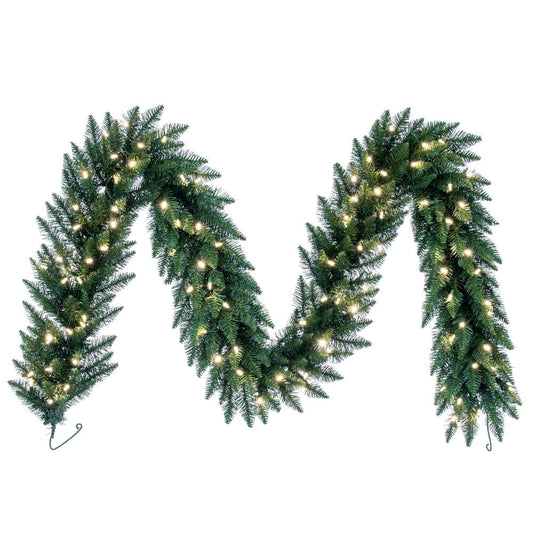 Vickerman 50' Camdon Fir Artificial Christmas Garland Warm White LED Mini Lights