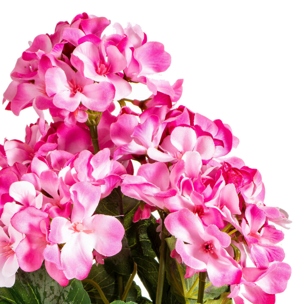 Vickerman 19.5" Artificial Light Pink Geranium Bush.