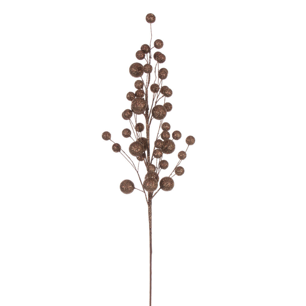 Vickerman 27" Mocha Multi Ball Glitter Spray 4 per bag.