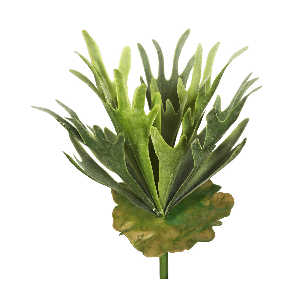 Vickerman 13" Artificial Staghorn Fern Bush.