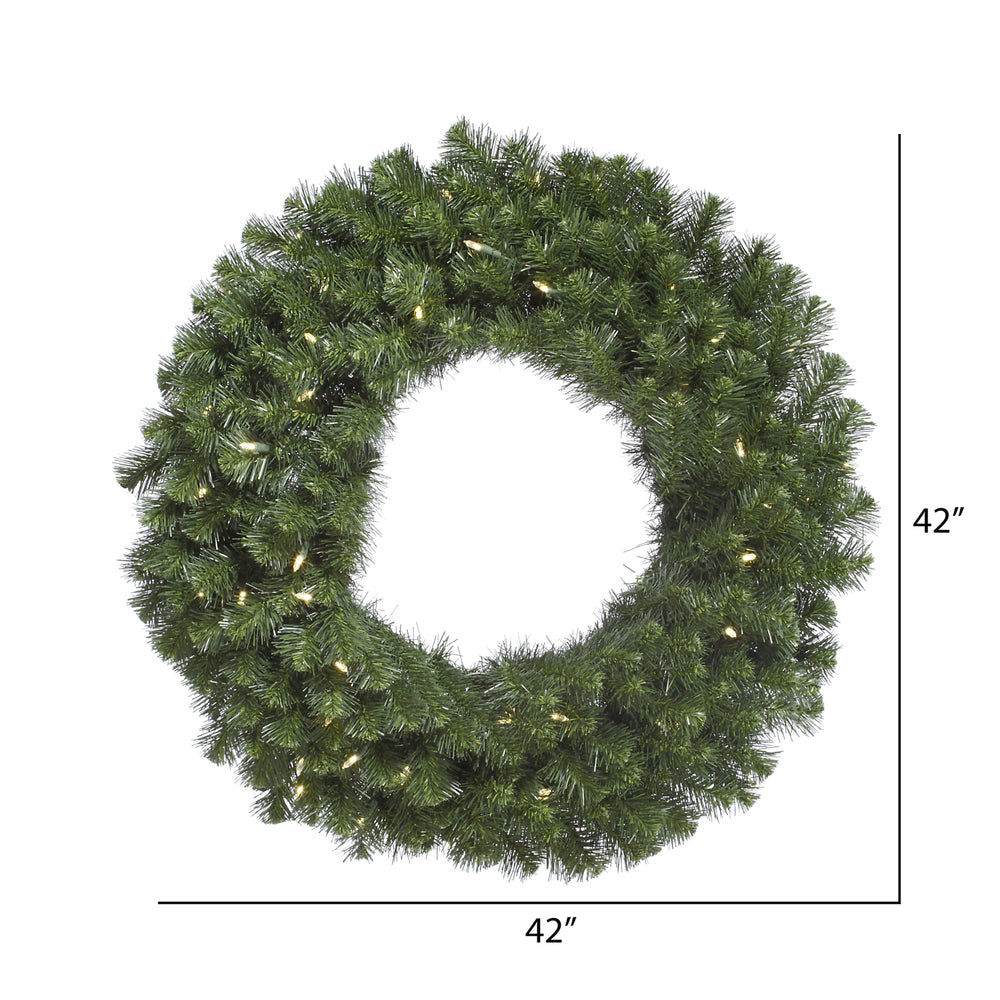 Vickerman 42" Douglas Fir Artificial Christmas Wreath Warm White LED Lights