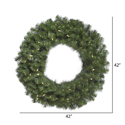 Vickerman 42" Douglas Fir Artificial Christmas Wreath Warm White LED Lights