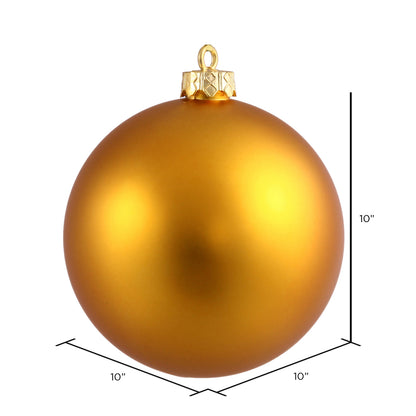 Vickerman 10" Antique Gold Matte Ball Ornament