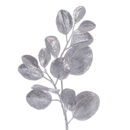 Vickerman 6' Silver Artificial Dogwood Glitter Garland.