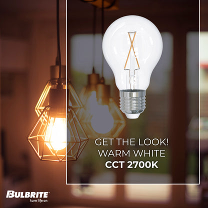 Bulbrite 774247 8.5W LED A19 60W EQUIV BASICS NON-DIMMABLE 2700K E26 120V - 4PK