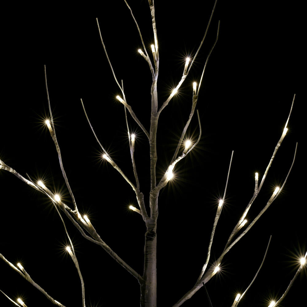 Vickerman 3' White Birch Twig Tree Warm White 3mm Wide Angle LED lights.