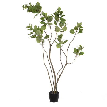 Vickerman 4' Artificial Green Potted Cotinus Coggygria Tree.