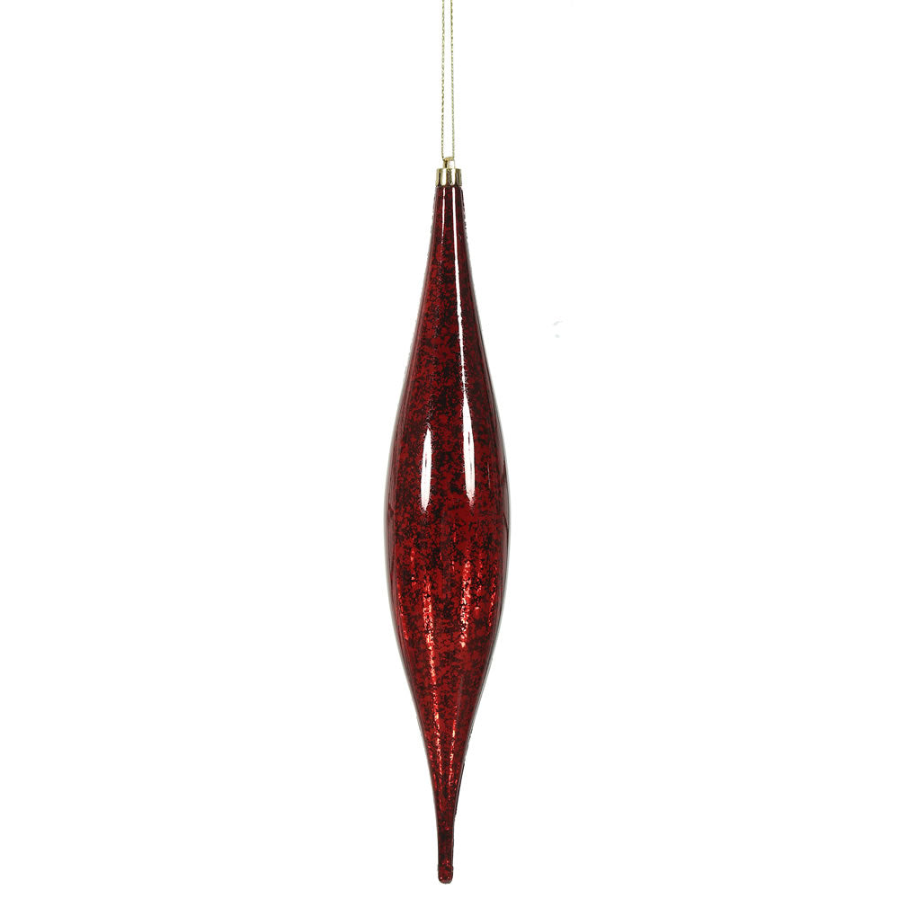 Vickerman 13" Burgundy Mercury Rain Drop Christmas Ornament Pack of 2