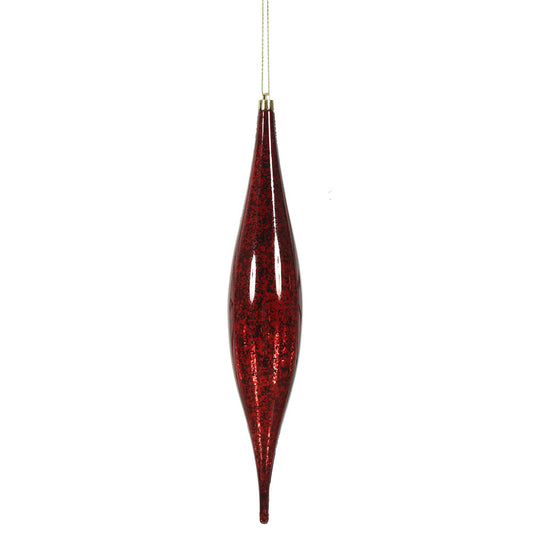 Vickerman 13" Burgundy Mercury Rain Drop Christmas Ornament Pack of 2