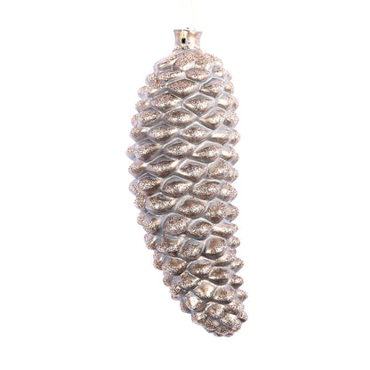 Vickerman 8" Mocha Antique Pinecone  Christmas Ornament Pack of 2