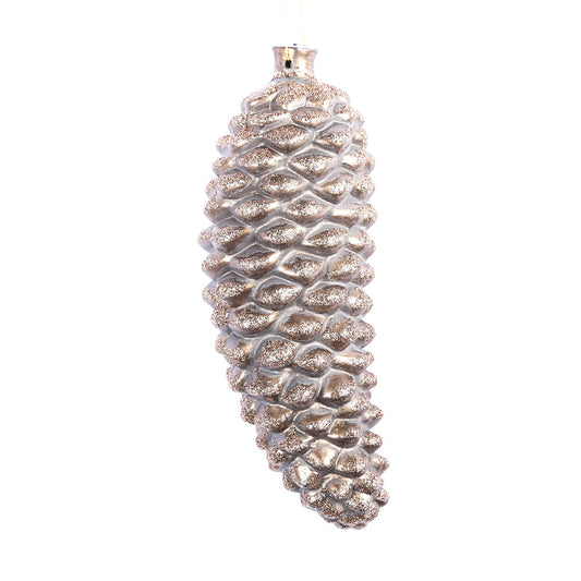Vickerman 8" Mocha Antique Pinecone  Christmas Ornament Pack of 2