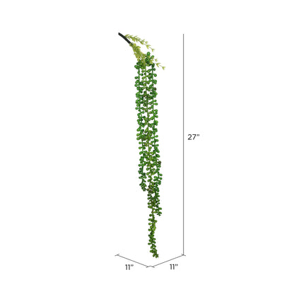 Vickerman 27" Artificial Green String of Pearls.