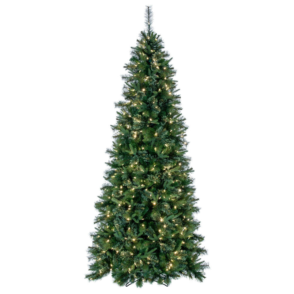 Vickerman 8.5' Cashmere Slim Artificial Christmas Tree Warm White Dura-Lit® LED Lights