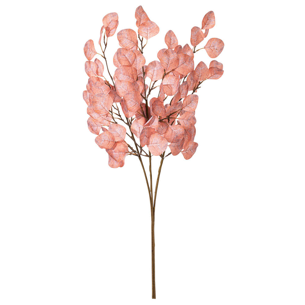 Vickerman 32" Peach Artificial Silver Dollar Eucalyptus Leaf Spray 3 per bag.