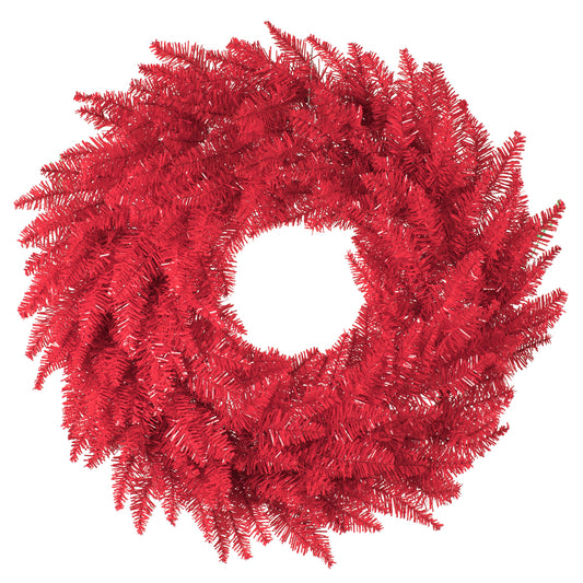 Vickerman 24" Red Fir Artificial Christmas Wreath Unlit