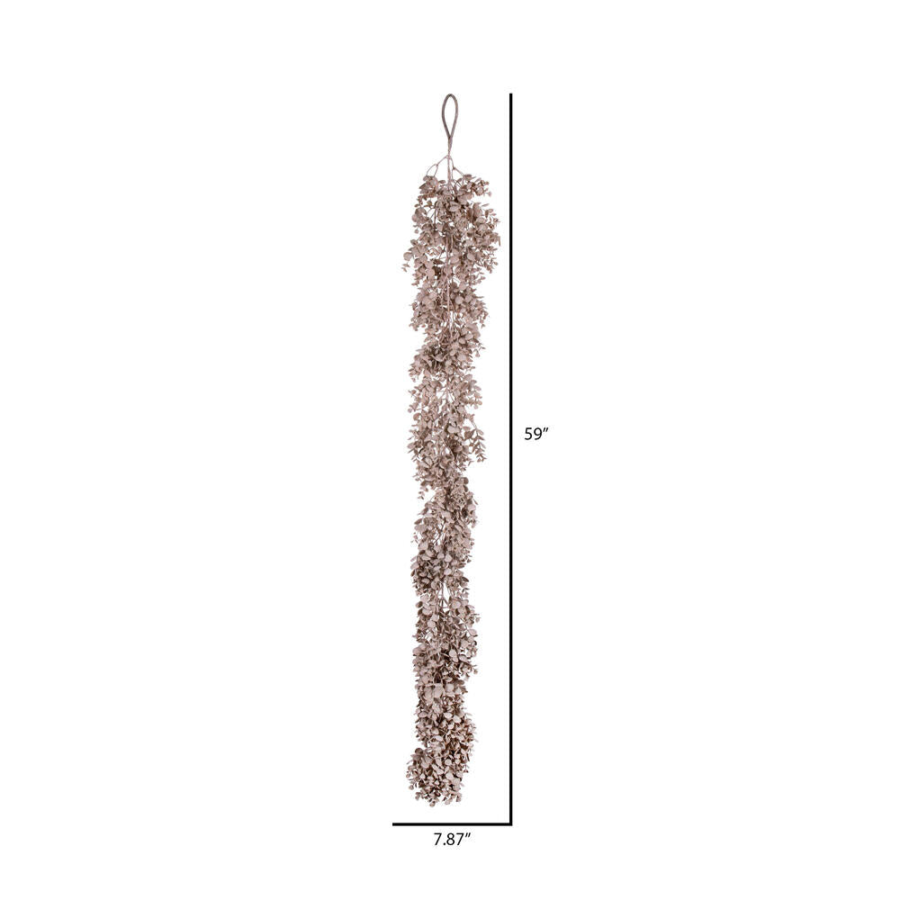 Vickerman 59" Taupe Artificial Eucalyptus Garland.