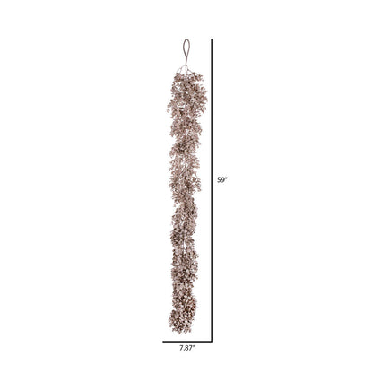 Vickerman 59" Taupe Artificial Eucalyptus Garland.
