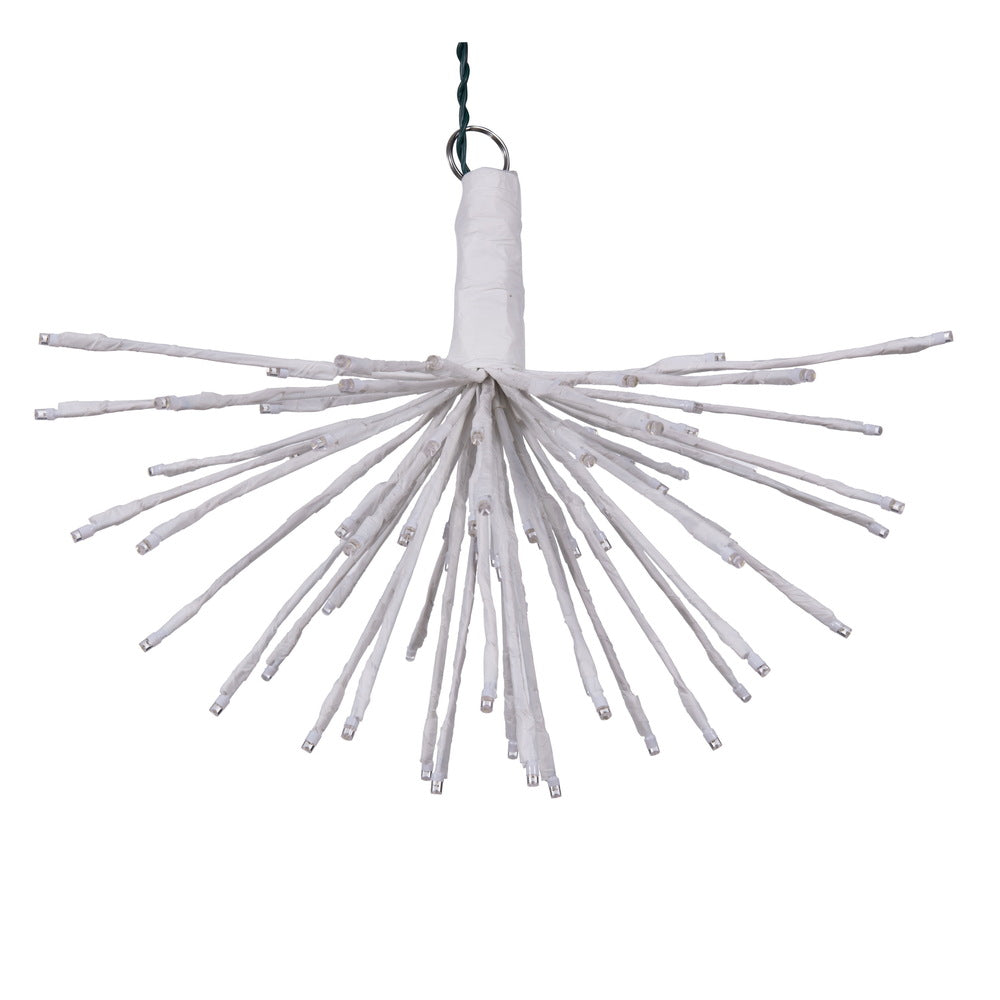 Vickerman 80Lt x 16" White Starburst Pure White 5mm Twinkle LED Lights.