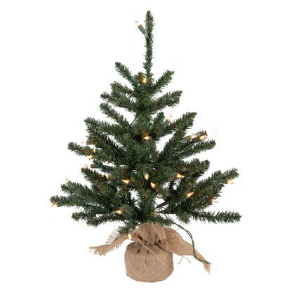 Vickerman 24" Anoka Pine Artificial Christmas Tree Clear Dura-lit Lights
