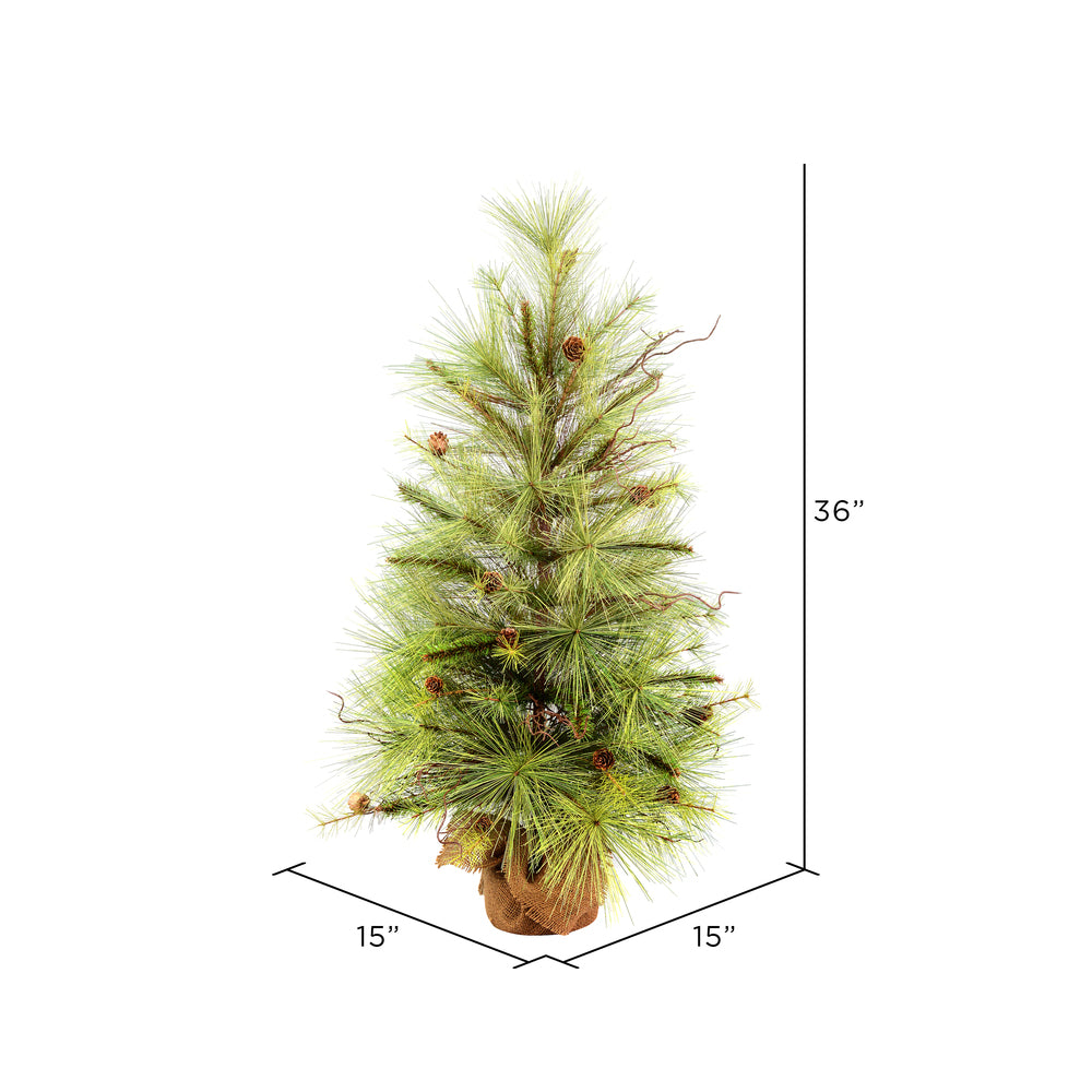 Vickerman 36" Jasper Pine Artificial Christmas Tree Unlit