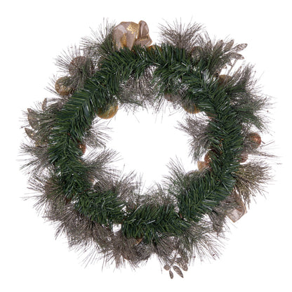 Vickerman 22" Copper and Gold Deco Wreath