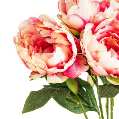 Vickerman 20" Artificial Pink Peony Bunch.