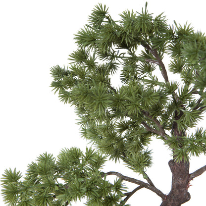 Vickerman 12" Artificial Potted Pine Bonsai Tree.