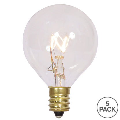 Vickerman Clear G40 Twinkle Replacement Bulb 5 per Box