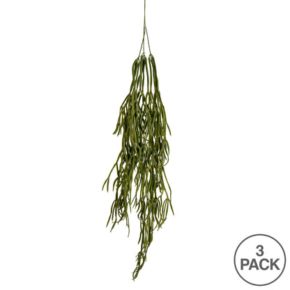 Vickerman 36" Artificial Green Trailing Grass Spray. Includes 3 sprays per pack.