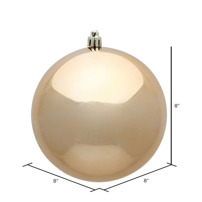 Vickerman 8" Café Latte Shiny Ball Ornament