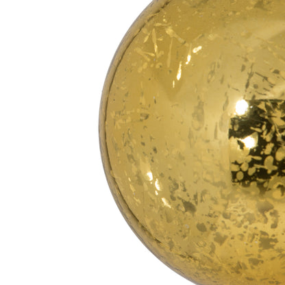 Vickerman 4" Honey Gold Shiny Mercury Ball Ornament 6 per Bag.