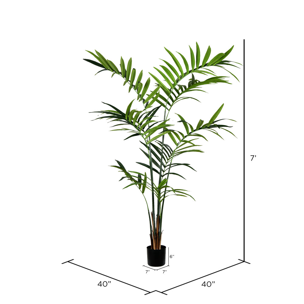 Vickerman 7' Artificial Potted Kentia Palm.
