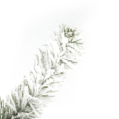 Vickerman 48" Flocked Kiana Artificial Christmas Wreath Warm White Dura-Lit® LED Mini Lights