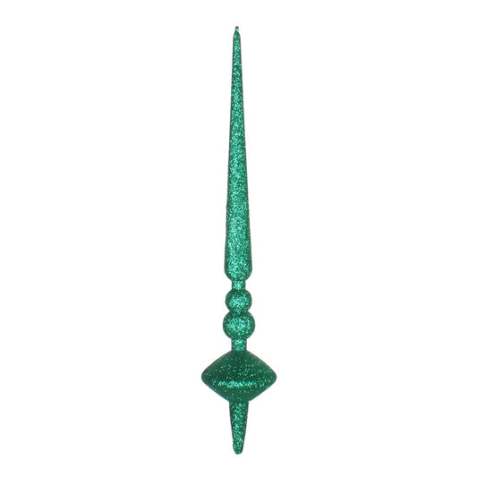 Vickerman 12" Seafoam Green Glitter Cupola Finial 3 per bag