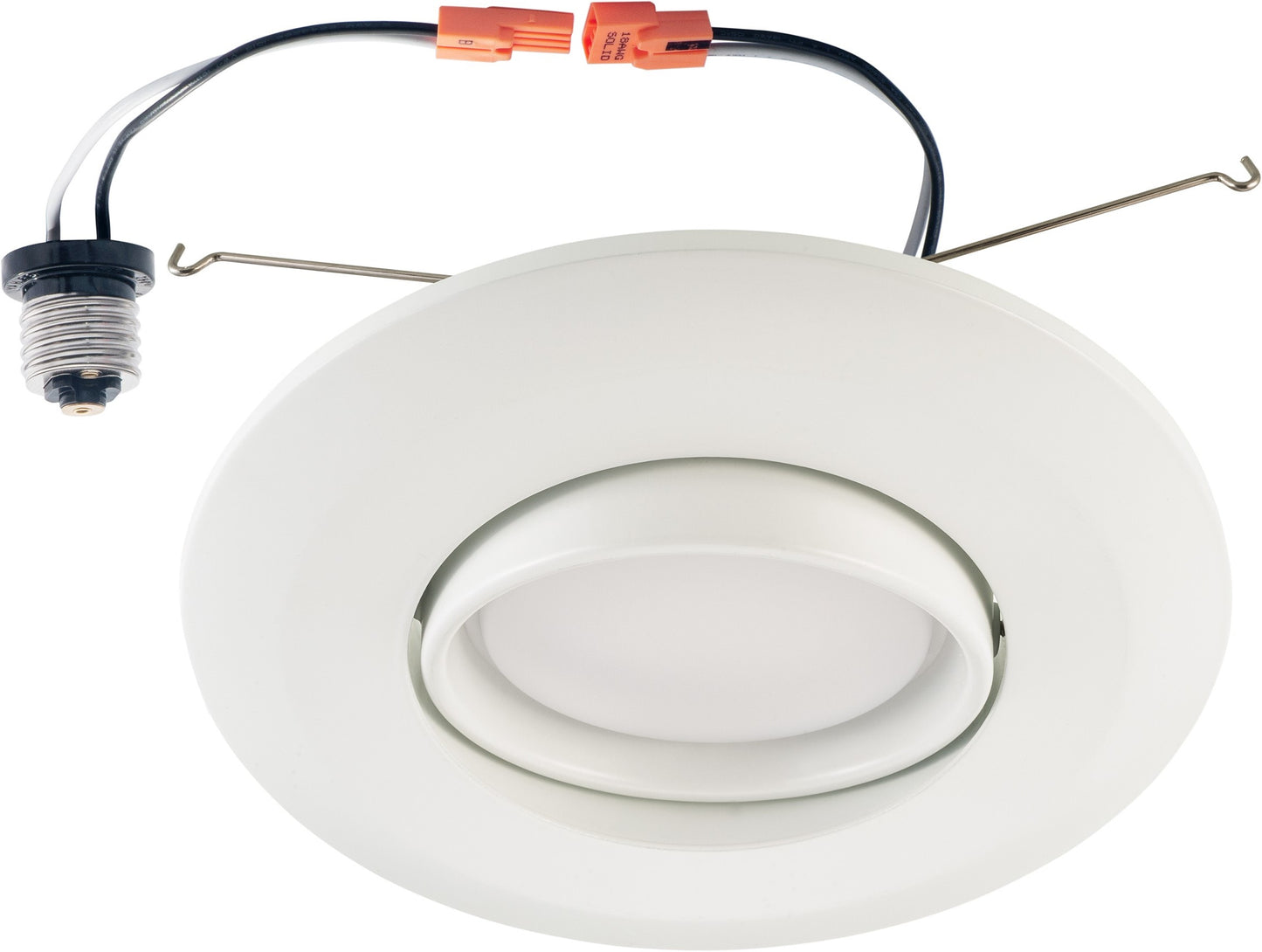ASD Lighting LED Downlight Retrofit Kit Gimbal 6" 15W Dimmable 4000K White cETLus