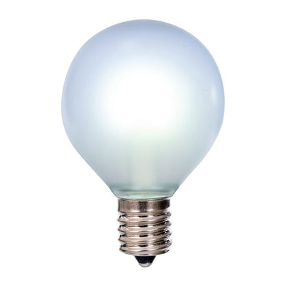 Vickerman G50 Transparent Frosted U-Shaped Filament Pure White Bulb, E17 Base, .6 Watts, 25 Pcs Assorted/Bag.