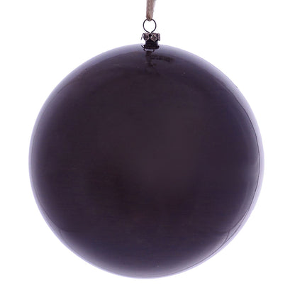 Vickerman 6" Burgundy Wood Grain Ball Ornament 3 per Bag