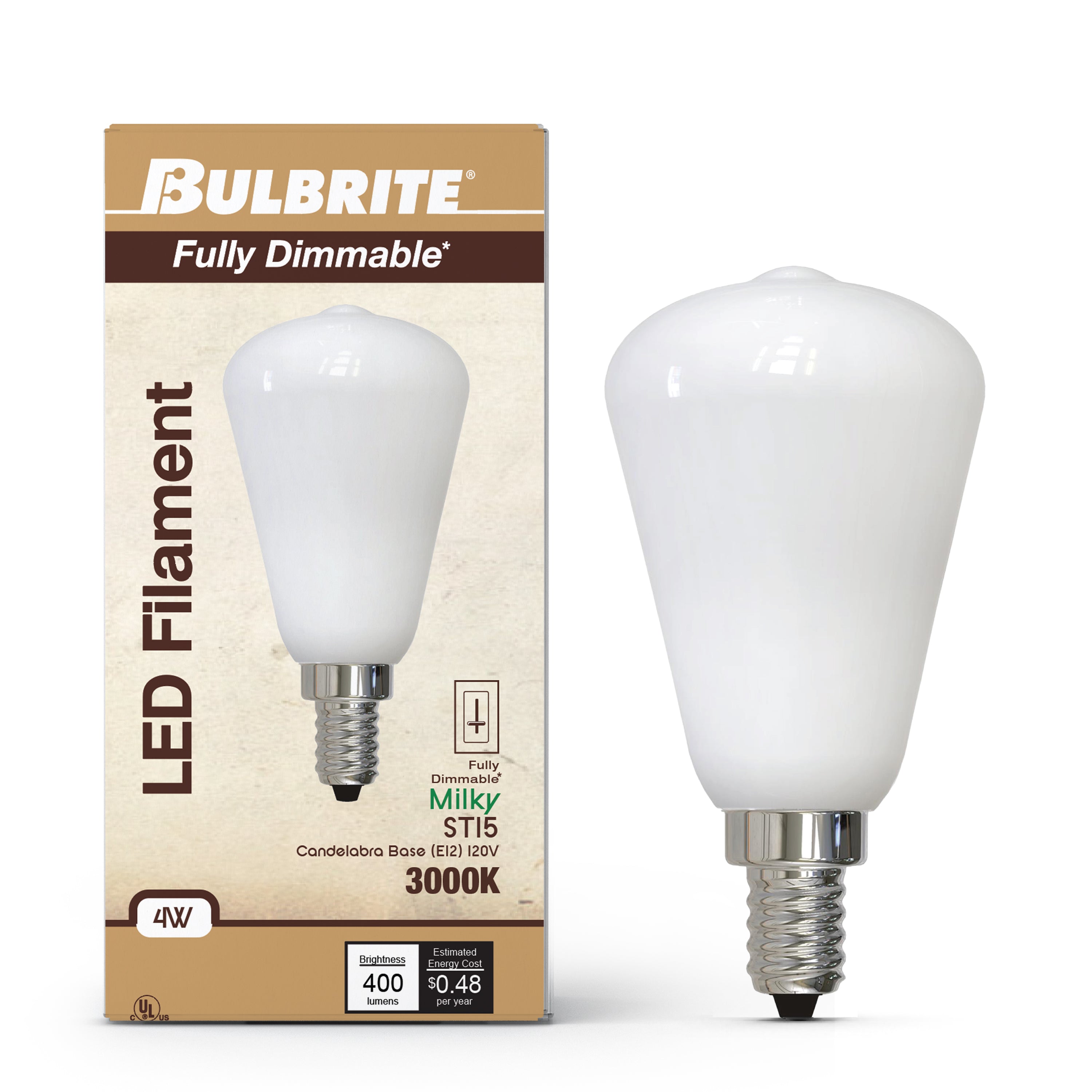 Bulbrite 776824 LED ST15 Filament